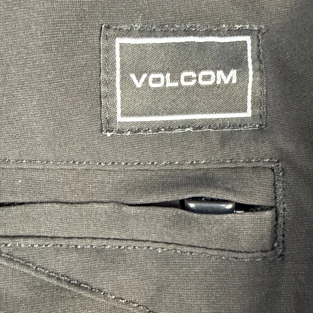 Volcom Mens Frickin Modern Stretch Chino Shorts Black Size 36 Skateboard Surf